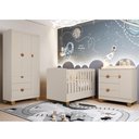 Ver imagem 7 de Quarto de Bebê Apolo Areia Fosco com Colchão Ortobom - Reller