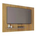 Ver imagem 1 de Painel para Tv até 75 Polegadas 1,80m Ripado com Prateleira França Fendi / Havana Caemmum