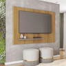 Painel para Tv até 75 Polegadas 1,80m Ripado com Prateleira França Fendi / Havana Caemmum - 2