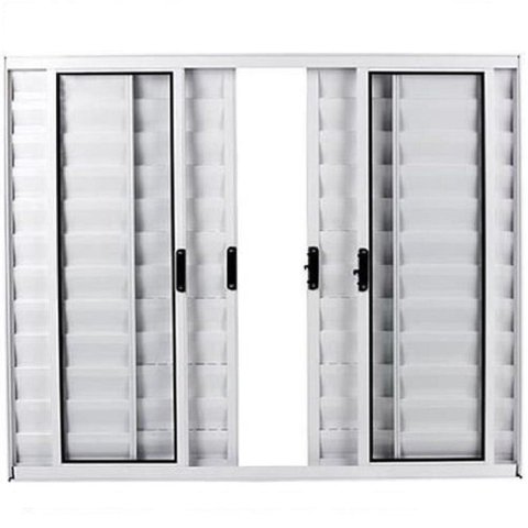 Janela Veneziana 6 Folhas Alumínio Branco 1.00 x 2.00 Modular