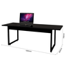 Mesa Estilo Industrial 190x80 para Escritório Reunião Direção Base de Ferro - 2