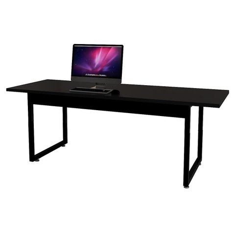 Mesa Estilo Industrial 190x80 para Escritório Reunião Direção Base de Ferro