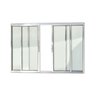 Janela de Aluminio de Correr 100x100cm 4 Folhas com Vidro Liso Confort Brimak - 1