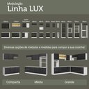 Ver mais imagens de Armário de Cozinha Compacta 200 Cm Branco/preto Lux Madesa 05 Branco/preto