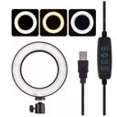 Ver imagem 5 de Iluminador Ring Light 6 Polegadas 16cm Usb Led Apoio Mesa .