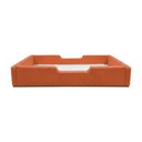 Ver imagem 1 de Cama Solteiro Infantil Montessoriana em Suede com Espuma de Alta Resistência D28 - Terracota