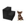 Escada Pet Cachorro Estofada Escadinha Veludo Agnes Preto - 4