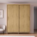 Ver imagem 1 de Guarda-Roupa Casal 2 Portas de Correr 188,5cm com 3 Gavetas Linha Barcelona