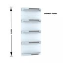 Ver imagem 3 de Gondola Parede 202 Fit Ate 2 Metros 1 Canto Branco 15b Pe Cinza