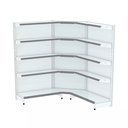 Ver imagem 1 de Gondola Parede 202 Fit Ate 2 Metros 1 Canto Branco 15b Pe Cinza