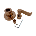 Ver imagem 4 de Kit 2 Acabamento Registro Alavanca Rose Gold Banheiro Padrão Deca