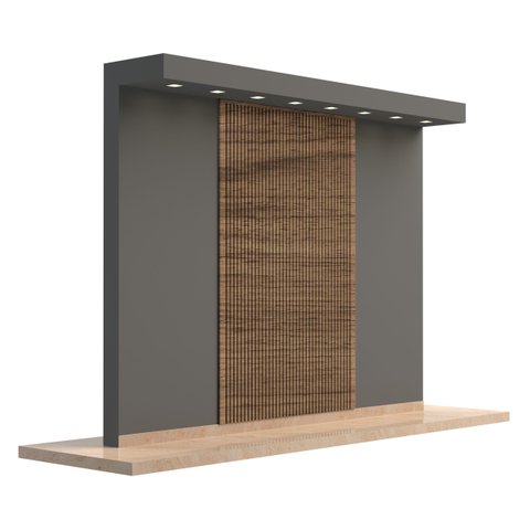 Painel Ripado Metálico Lystra Freijó Shadow – Kit 5,90 M² | Infinity Wall - Kingspan Isoeste