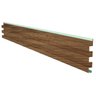 Painel Ripado Metálico Lystra, Cor Freijó Shadow - Kit com 5,90m² Ec-kit Infinity Wall Lystra Freijó - 7