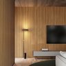 Painel Ripado Metálico Lystra, Cor Freijó Shadow - Kit com 5,90m² Ec-kit Infinity Wall Lystra Freijó - 5