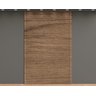 Painel Ripado Metálico Lystra, Cor Freijó Shadow - Kit com 5,90m² Ec-kit Infinity Wall Lystra Freijó - 2