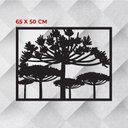 Ver imagem 4 de Quadro Araucárias 65x50cm em MDF Decoração de Interiores Pinheiro