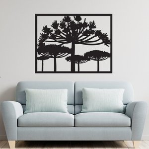 Quadro Araucárias 65x50cm em MDF  Decoração de Interiores Pinheiro