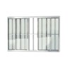Janela de Aluminio de Correr 100x150cm 4 Folhas com Grade e Vidro Liso Confort Brimak - 1