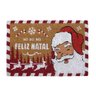 Capacho Feliz Natal Papai Noel em Fibra de Coco 60x40cm - 2
