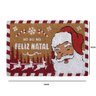 Capacho Feliz Natal Papai Noel em Fibra de Coco 60x40cm - 3