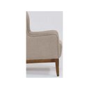 Ver imagem 6 de Poltrona Decorativa Realeza Base em Madeira Linho Bege - Larbelle