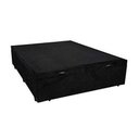 Ver imagem 2 de Cama Báu Box Base Casal Suede Preto com Pistão a Gás.