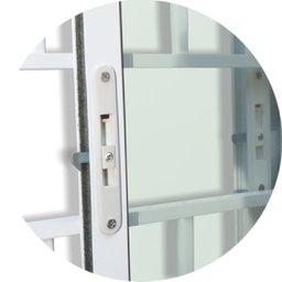 Janela de Aluminio de Correr 120x200cm 4 Folhas com Grade e Vidro Liso Confort Brimak  - 2