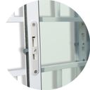 Ver imagem 2 de Janela de Aluminio de Correr 120x200cm 4 Folhas com Grade e Vidro Liso Confort Brimak Brilhante
