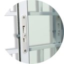 Ver imagem 2 de Janela Confort 4 Folhas com Grade Vidro Liso 120cm X 200cm Brimak