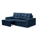 Ver imagem 2 de Sofá Retrátil 2 Lugares 1,80m Leticia Suede Rover & Beato