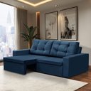 Ver imagem 1 de Sofá Retrátil 2 Lugares 1,80m Leticia Suede Rover & Beato