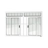 Janela Plus 4 Folhas com Bandeira e Grade Vidro Liso 100cm X 120cm Brimak - 1