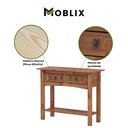 Ver imagem 3 de Aparador 2 Gavetas Madeira Maciça Carvalho