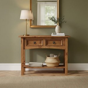 Aparador 2 Gavetas Madeira Maciça Carvalho