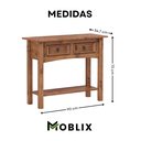 Ver imagem 4 de Aparador 2 Gavetas Madeira Maciça Carvalho