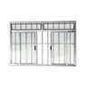Janela de Aluminio de Correr com Bandeira 100x200cm 4 Folhas com Grade Vidro Liso Plus Brimak - 1