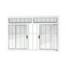 Janela Plus 4 Folhas com Bandeira e Grade Vidro Liso 100cm X 200cm Brimak - 1