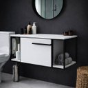 Ver imagem 1 de Gabinete Banheiro sem Cuba Armário Lavabo Porta Toalha L1019