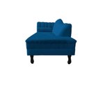 Ver imagem 5 de Recamier Decorativo Divã Amsterdã 147cm Lado Direito Couro Azul Marinho
