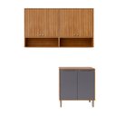 Ver imagem 2 de Armários Multiuso para Área de Serviço 3 Peças com 6 Portas Divina