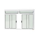 Ver imagem 1 de Janela Plus 4 Folhas com Bandeira Vidro Liso 120cm X 200cm Brimak