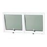 Janela de Alumínio Maxim-ar 2 Seções 60x120cm Vidro Mini Boreal Confort Brimak - 1