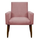 Ver imagem 4 de Poltrona Decorativa Nina Cadeira Escritório Recepção Believe:Rosa