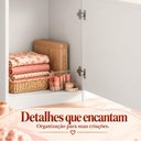 Ver imagem 6 de Mesa de Costura com Estante e 2 Portas para Ateliê 180cm Multimóveis MP6112 Branco