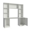 Ver imagem 5 de Mesa de Costura com Estante e 2 Portas para Ateliê 180cm Multimóveis MP6112 Branco