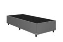 Ver imagem 2 de Cama Base Solteiro Cinza Colchao Fit D45 Espuma 88x188 - Ortobom