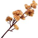 Ver imagem 5 de Kit 6 Plantas Artificiais Mamonas Marrom Enfeite Jardim 70cm