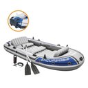Ver imagem 2 de Bote Inflável Intex Excursion 5 C- Suporte Motor Remos Barco