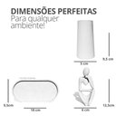 Ver imagem 2 de Kit 3 Peças Decoração Estátua Pensadora Garrafa Tubo e Bandeja Cinza