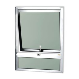 Janela de Alumínio Maxim-ar com Bandeira 80x60cm Vidro Mini Boreal Confort Brimak - 1